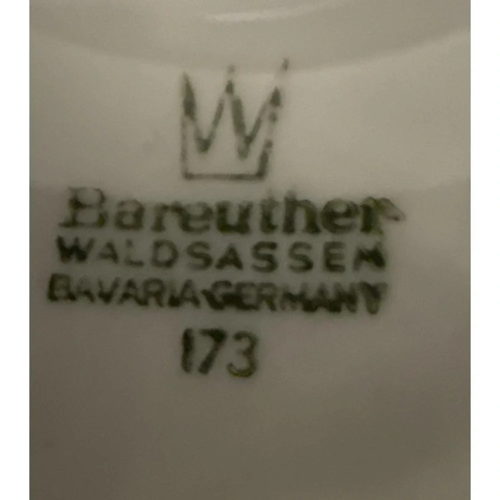 Bareuther Waldsassen Bavaria Germany Cake Pedestal Stand Fruit Nuts Grapes VTG‎